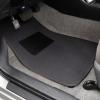 imageBDK Front ampamp Rear Combo Set of 4 Piece Auto Carpet Floor Mats with PolyPro Car Seat Covers ampamp Steering Wheel Cover Fits Most for Car Truck Van SUV Colorful Design Interior Car AccessoriesCharcoal