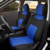 imageBDK Front ampamp Rear Combo Set of 4 Piece Auto Carpet Floor Mats with PolyPro Car Seat Covers ampamp Steering Wheel Cover Fits Most for Car Truck Van SUV Colorful Design Interior Car AccessoriesBlue