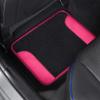 imageBDK Hot Pink Faux Wool Fur Car Seat Covers Set with Matching Car Floor Mats  Soft ampamp Furry Cute Plush Comfort for Women Easy to Install with Fits Most Car Truck Van and SUV