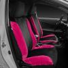 imageBDK Hot Pink Faux Wool Fur Car Seat Covers Set with Matching Car Floor Mats  Soft ampamp Furry Cute Plush Comfort for Women Easy to Install with Fits Most Car Truck Van and SUV