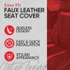 imageBDK Motor Trend LuxeFit 2Pack Front Car Seat Covers ampamp Rear Bench Back Seat Cover Full Set  Premium Automotive Seat Covers Padded Luxury Faux Leather Seat Protectors for Car Truck Van SUV Black