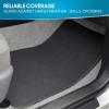 imageBDK Premium Medium Gray Carpet Floor Mats for Cars  Universal Fit Interior 4Piece Car Mats Full Set with Vinyl Heel Pad Protector  Cute Car Accessories Interior Floor Covers for SUVs ampamp Trucks100CC