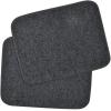 imageBDK Premium Medium Gray Carpet Floor Mats for Cars  Universal Fit Interior 4Piece Car Mats Full Set with Vinyl Heel Pad Protector  Cute Car Accessories Interior Floor Covers for SUVs ampamp Trucks200DG