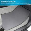 imageBDK Premium Medium Gray Carpet Floor Mats for Cars  Universal Fit Interior 4Piece Car Mats Full Set with Vinyl Heel Pad Protector  Cute Car Accessories Interior Floor Covers for SUVs ampamp TrucksMedium Gray
