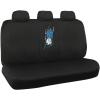 imageBDK SC452BL SC452BL 9 Piece Set Hibiscus Flower Print Design Seat CoversFit for Car SUV Van and Truck Blue HawaiianBlue