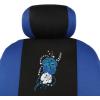 imageBDK SC452BL SC452BL 9 Piece Set Hibiscus Flower Print Design Seat CoversFit for Car SUV Van and Truck Blue HawaiianBlue