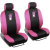 imageBDK SC452BL SC452BL 9 Piece Set Hibiscus Flower Print Design Seat CoversFit for Car SUV Van and Truck Blue HawaiianPink