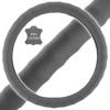 imageBDK SW899MG Genuine Leather Car Steering Wheel Cover 14515 inch MediumGray Easy InstallationGray