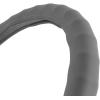 imageBDK SW899MG Genuine Leather Car Steering Wheel Cover 14515 inch MediumGray Easy InstallationGray