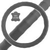 imageBDK SW899MG Genuine Leather Car Steering Wheel Cover 14515 inch MediumGray Easy InstallationGray