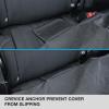 imageBDK Waterproof Dog Seat Cover for Car Back Seat Full Hammock Style  Heavy Duty Black Oxford Automotive Rear Bench Seat Cover for DogsBench  Premium