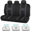 imageBlack ampamp Pink Car Seat Covers wSplit Bench ampamp Light Pink Two Tone Carpet Floor Mats Full SetBlack  Charcoal Gray