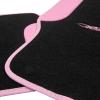 imageBlack ampamp Pink Car Seat Covers wSplit Bench ampamp Light Pink Two Tone Carpet Floor Mats Full SetBlack  Pink