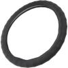 imageBDK SW899MG Genuine Leather Car Steering Wheel Cover 14515 inch MediumGray Easy InstallationBlack