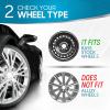 imageBDK 16 Inch Hubcaps Set of 4  OEM Replacement SnapOn Wheel Rim Covers  Universal Fit Car Wheel Cover for Cars Trucks SUV Vans Durable ABS Black ampamp Silver 10Spoke HubCap Car Accessories ExteriorSilver 5