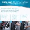 imageBDK 16 Inch Hubcaps Set of 4  OEM Replacement SnapOn Wheel Rim Covers  Universal Fit Car Wheel Cover for Cars Trucks SUV Vans Durable ABS Black ampamp Silver 10Spoke HubCap Car Accessories ExteriorSilver 5