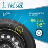 imageBDK 16 Inch Hubcaps Set of 4  OEM Replacement SnapOn Wheel Rim Covers  Universal Fit Car Wheel Cover for Cars Trucks SUV Vans Durable ABS Black ampamp Silver 10Spoke HubCap Car Accessories ExteriorBlack  Silver 10