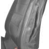 imageBDK UltraLuxe Faux Leather Car Seat Covers Front Seats Only  Front Seat Cover Set Padded for Comfort Universal Fit for Cars Trucks Vans ampamp SUVs Gray