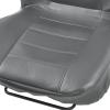 imageBDK UltraLuxe Faux Leather Car Seat Covers Front Seats Only  Front Seat Cover Set Padded for Comfort Universal Fit for Cars Trucks Vans ampamp SUVs Gray