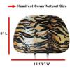 imageBDK Car Headrest Cover in Animal Print  Siberian Tiger