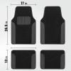 imageBDK PolyPro Beige Car Seat Covers Full Set with 4Piece Car Floor Mats  TwoTone Seat Covers for Cars with Carpet Interior Covers for Auto Truck Van SUVBlack  Gray