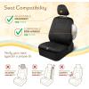 imageBDK CampampC Napa Leatherette 2 Front Seat Covers  Faux Leather Car Seat Protectors for Cars ampamp Trucks  UVResistant Easy to Clean Universal Fit  Stylish Coastal Design for Summer Car Interior UpgradeBlack  Terracotta