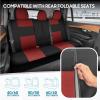 imageBDK PolyPro Car Seat Covers Full Set in Blue Gray on Black Front and Rear Split Bench Seat Covers for Cars Easy to Install Car Seats Cover Set and Accessories for Auto Trucks Van SUV  Blue GrayTerracotta