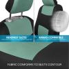 imageBDK PolyPro Car Seat Covers Full Set in Blue Gray on Black Front and Rear Split Bench Seat Covers for Cars Easy to Install Car Seats Cover Set and Accessories for Auto Trucks Van SUV  Blue GrayMint