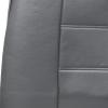 imageBDK carXS Gray Leather Car Seat Covers Front Seats Only 4Piece Faux Leather Seat Covers for Cars Includes Front Seat Covers Automotive Seat Covers for Trucks SUVGray